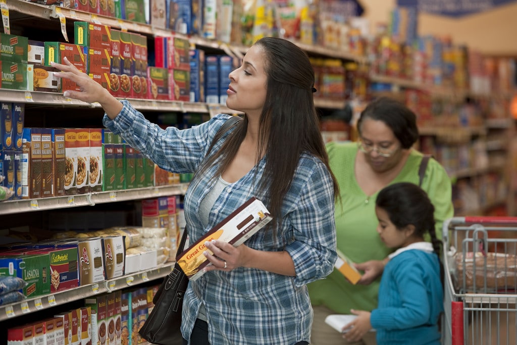 family grocery shopping
