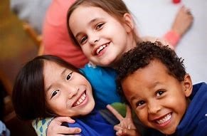 foster kids smiling together